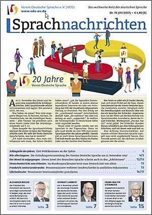 Infobrief 391 (49/2017): Neue Ausgabe der Sprachnachrichten